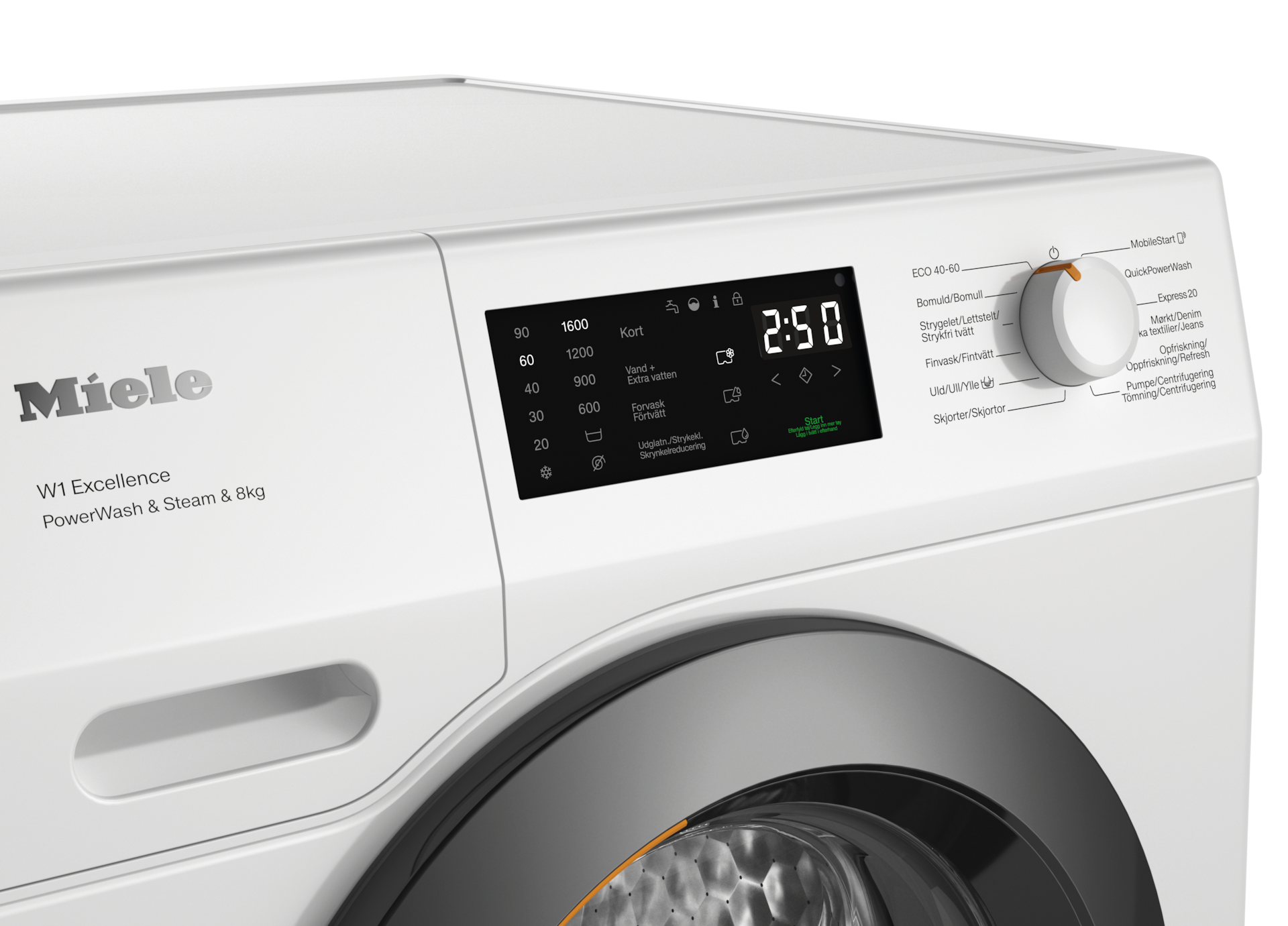 Miele Vaskemaskine WEC395 WCS PWash&Steam&8kg