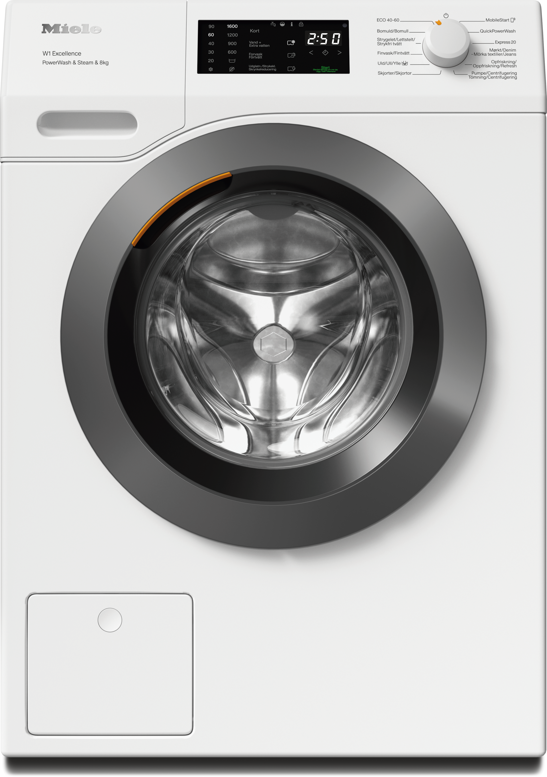 Miele Vaskemaskine WEC395 WCS PWash&Steam&8kg