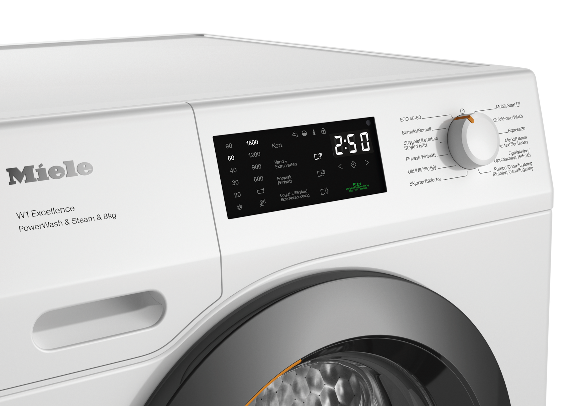 Miele Vaskemaskine WEC395 WCS PWash&Steam&8kg