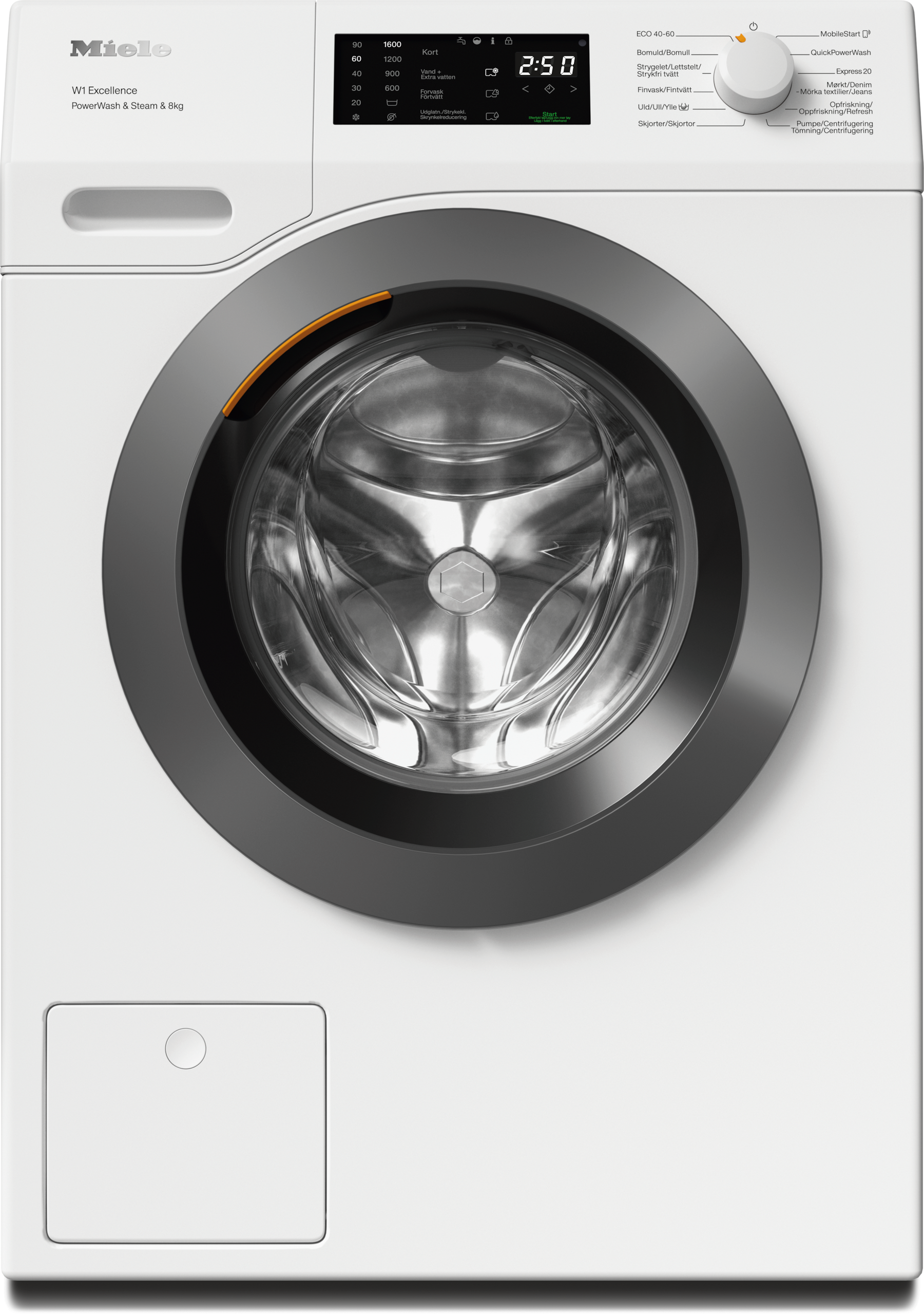 Miele Vaskemaskine WEC395 WCS PWash&Steam&8kg