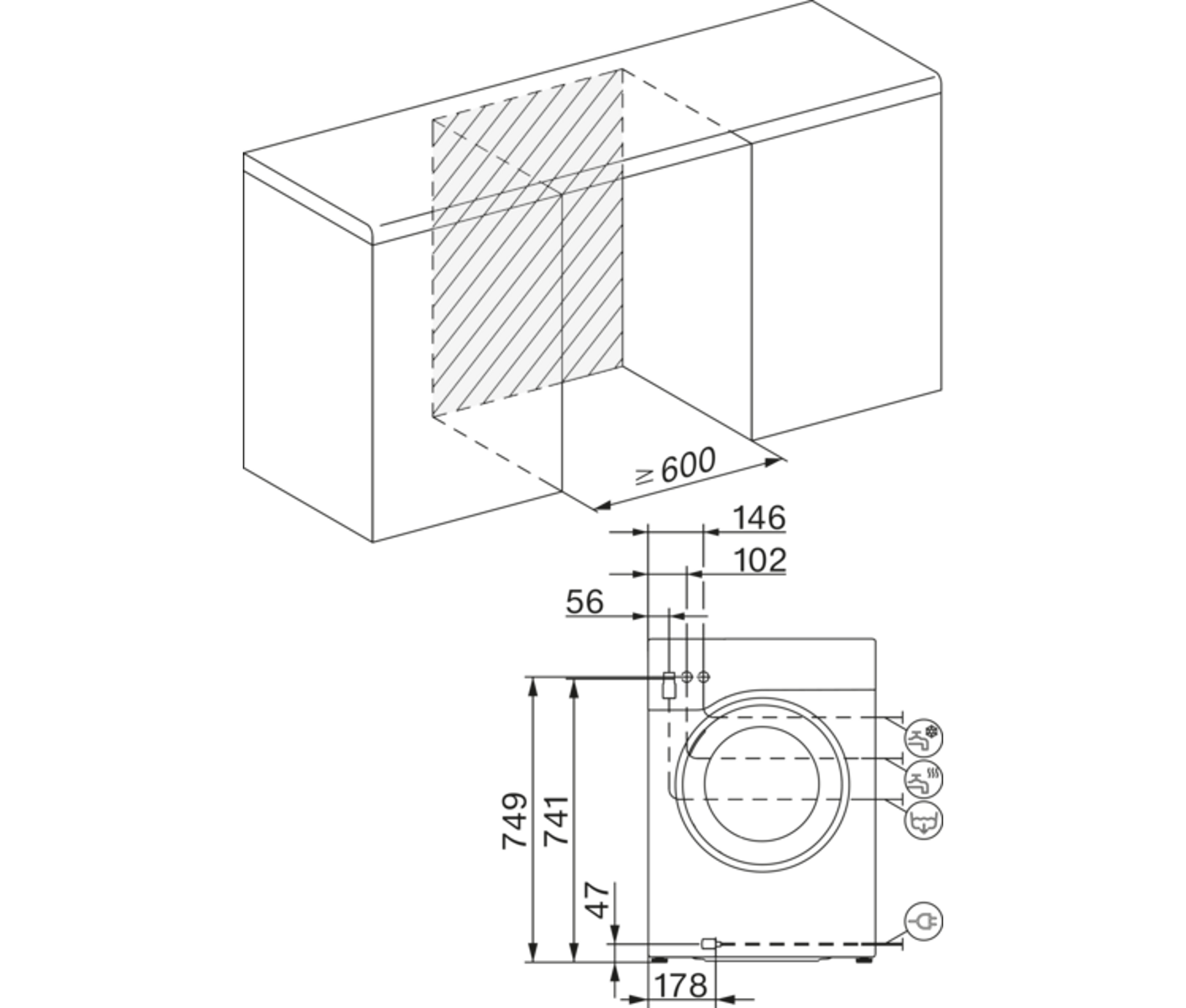 Miele WSE383WCS Nds Lw Pwash&Steam&8kg Vaskemaskine