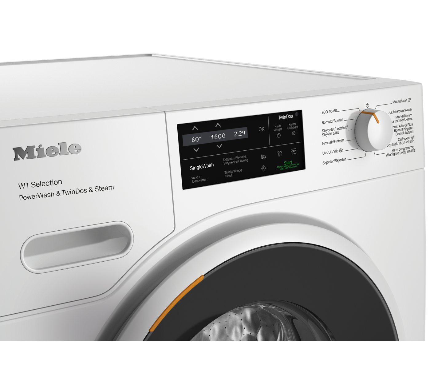 Miele WSJ883 WCS NDS LW TDos Frontbetjent vaskemaskine