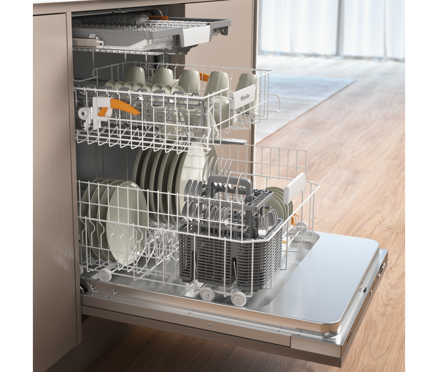 Miele G5867 Scvi Xxl Ner Ed Active Plus Integrerbar Opvaskemaskine billede 4