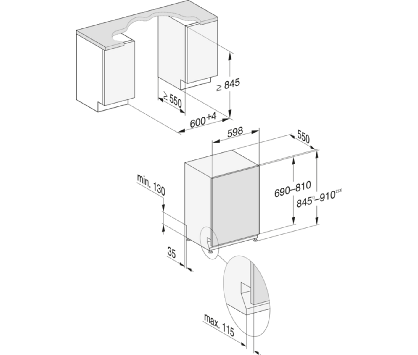 Miele G5867 Scvi Xxl Ner Ed Active Plus Integrerbar Opvaskemaskine billede 5
