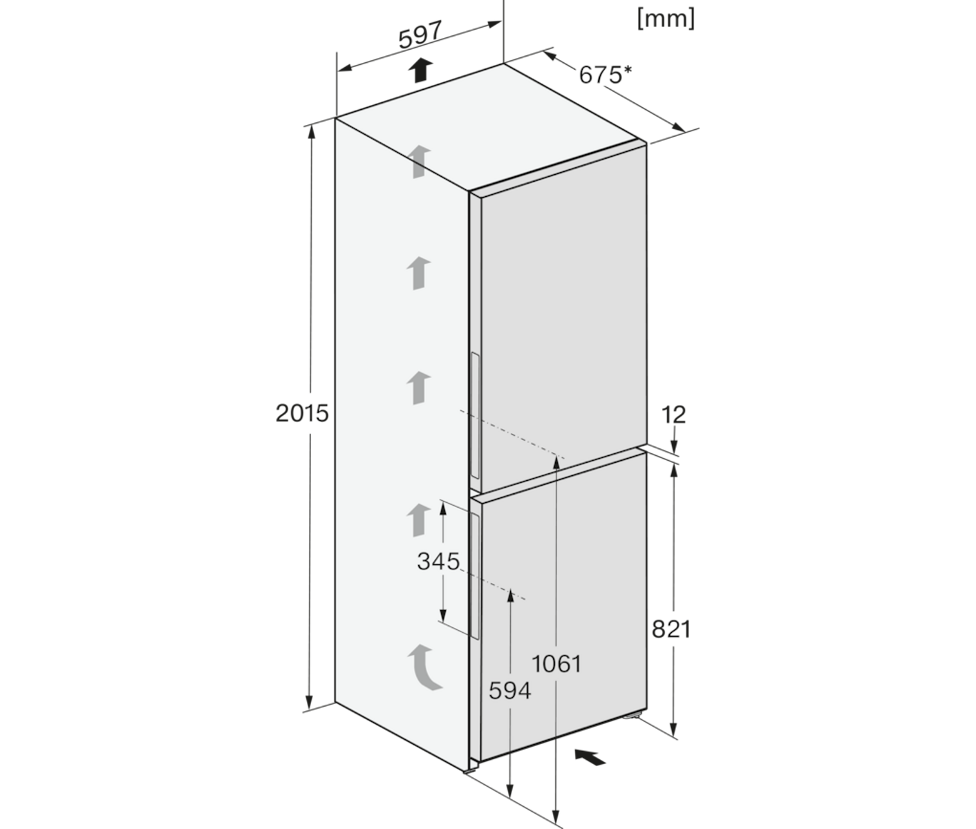 Miele Kfn4395bdel Køle-fryseskab