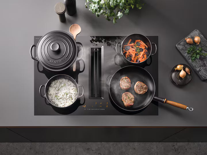 Miele KMDA 7272-1 FL induktionskogeplade med integreret emhætte