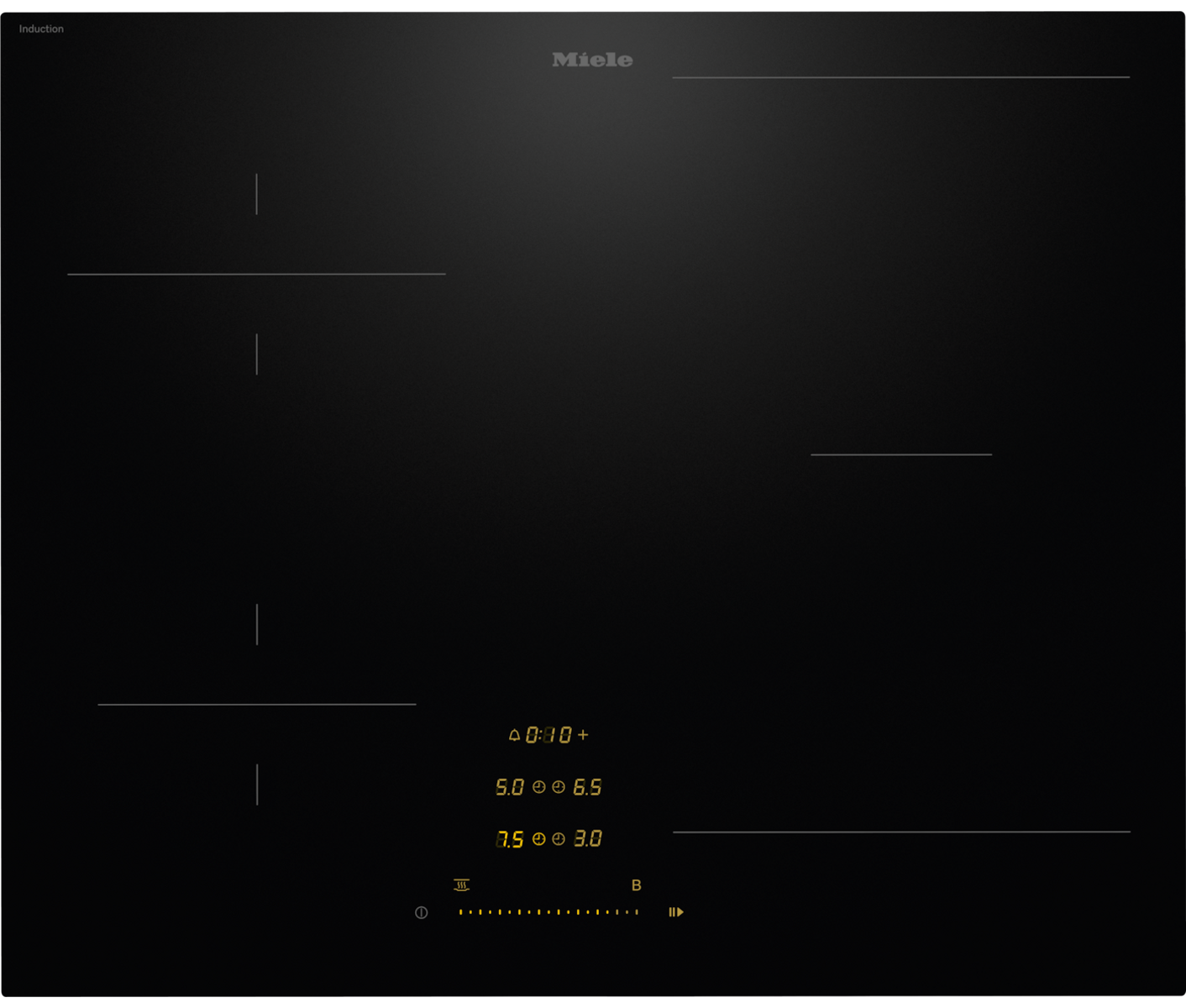 Miele KM 8463 FX induktionskogeplade