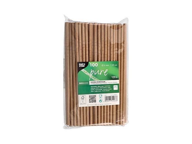 Papstar Pure, Brun, Papir, 200 mm, 6 cm, 500 stk billede 2