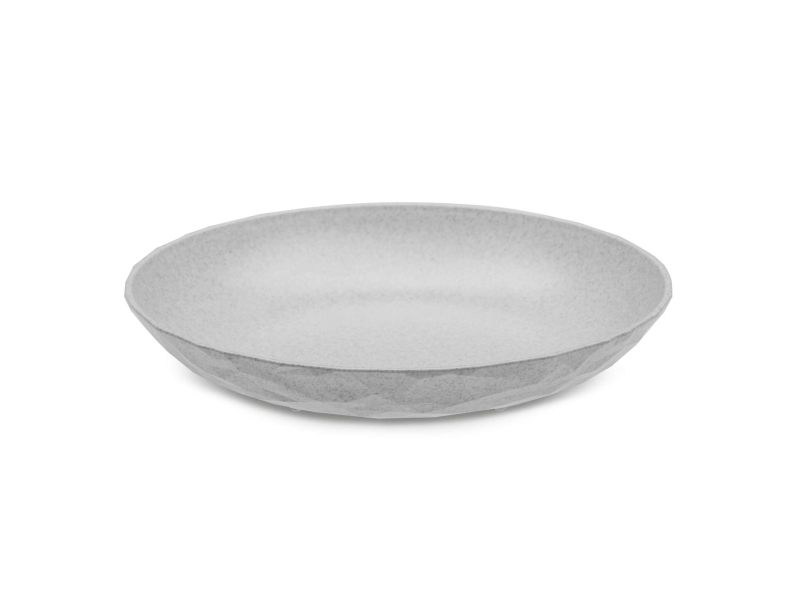koziol Club M, Suppetallerken, Rund, Termoplast, Grå, 22 cm, 35 mm