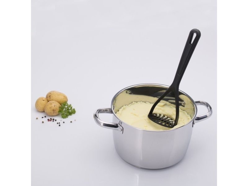 Westmark Gentle, Traditionel kartoffelmoser, Sort, Plast, Hængende hul, 1 stk, 275 mm