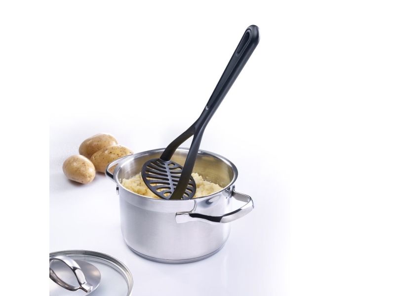 Westmark Gentle, Traditionel kartoffelmoser, Sort, Plast, Hængende hul, 1 stk, 275 mm