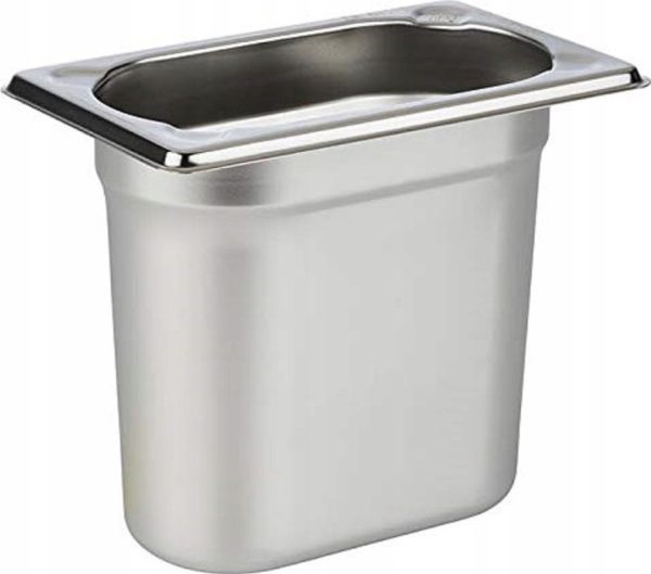 Kantine 1/9 GN 1.5 l rustfrit stål 17.5x10.5x15 cm - Kun til naturgas eller flaskegas
