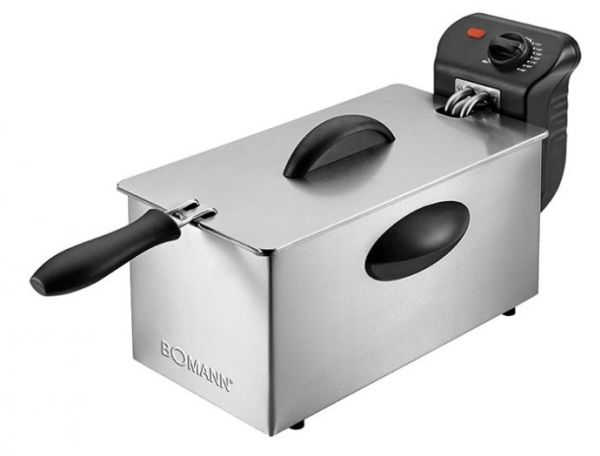 Bomann FR 2264 CB - Fritureapparat - 3 liter - 2 kW - rustfrit stål