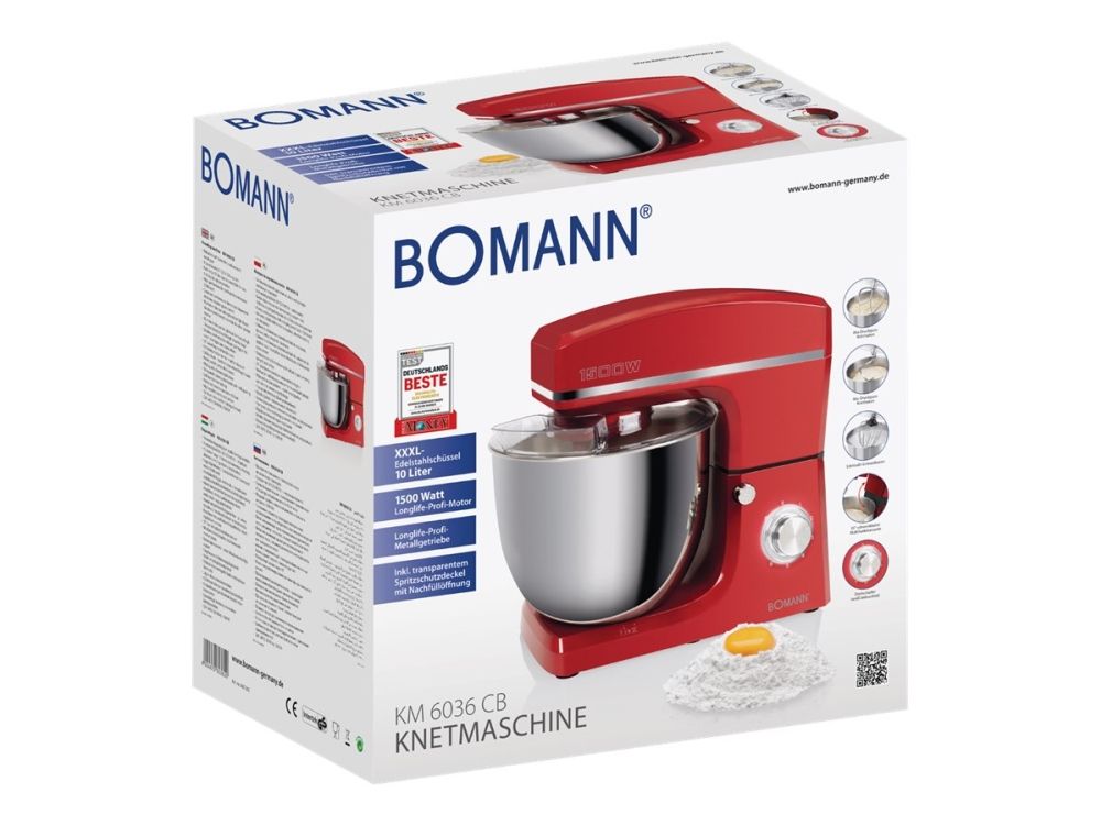Bomann Håndmixer KM 6036 CB - mixer - red - 1500 W