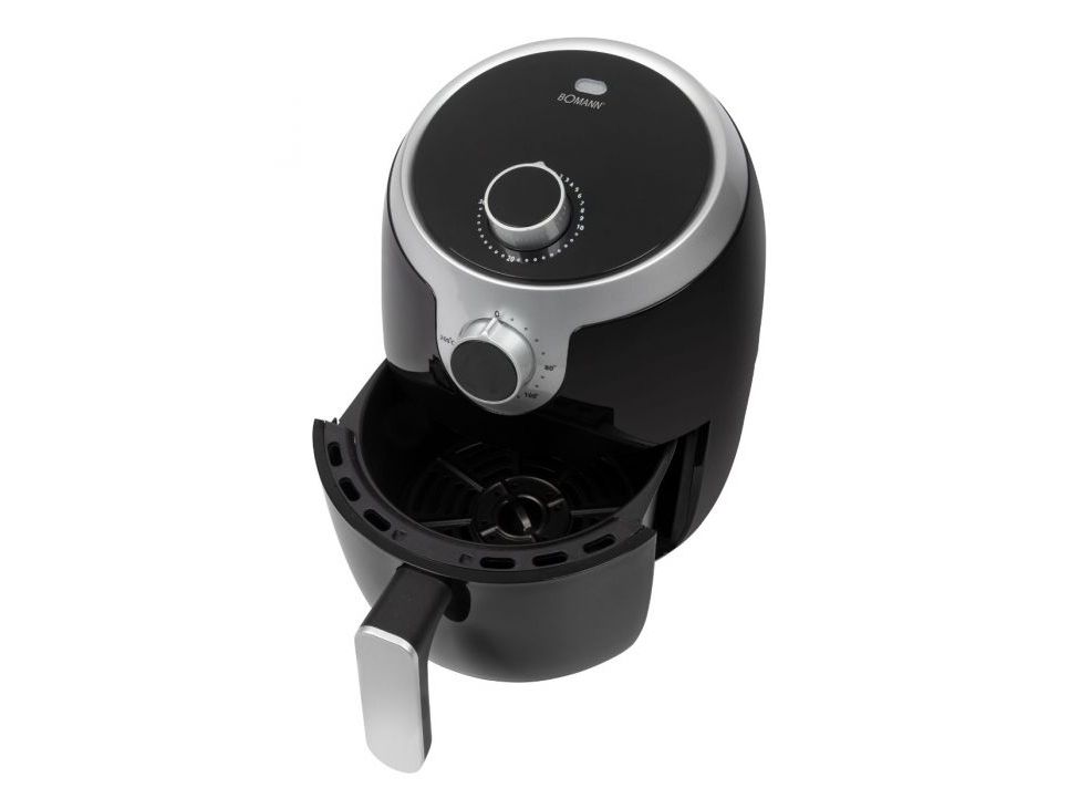 Bomann FR 6050 H CB - Varmluftsrister - 1.8 liter - 1000 W - sort/ sølv