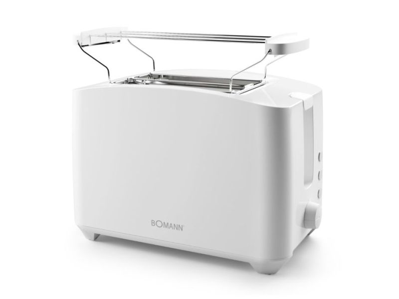 Bomann TA 6065 CB, 2 skive(r), Hvid, Knapper, Dreje, 750 W, 220 - 240 V, 650 W