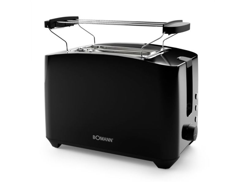 Bomann TA 6065 CB, 2 skive(r), Sort, 750 W, 220 - 240 V, 650 W, 50/60 Hz