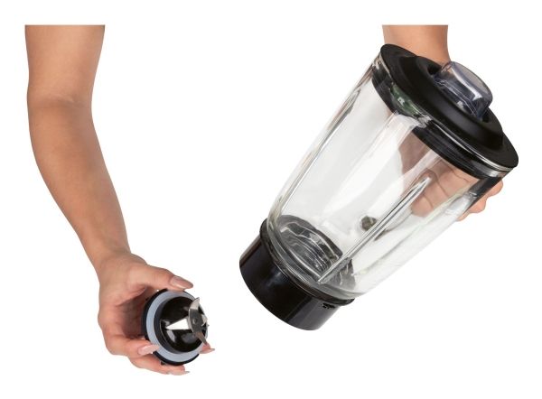 Bomann UM 6084 CB, Bordplade blender, 1,5 L, Impulsfunktion, Knusning af is, 700 W, Rustfrit stål, Transparent billede 2