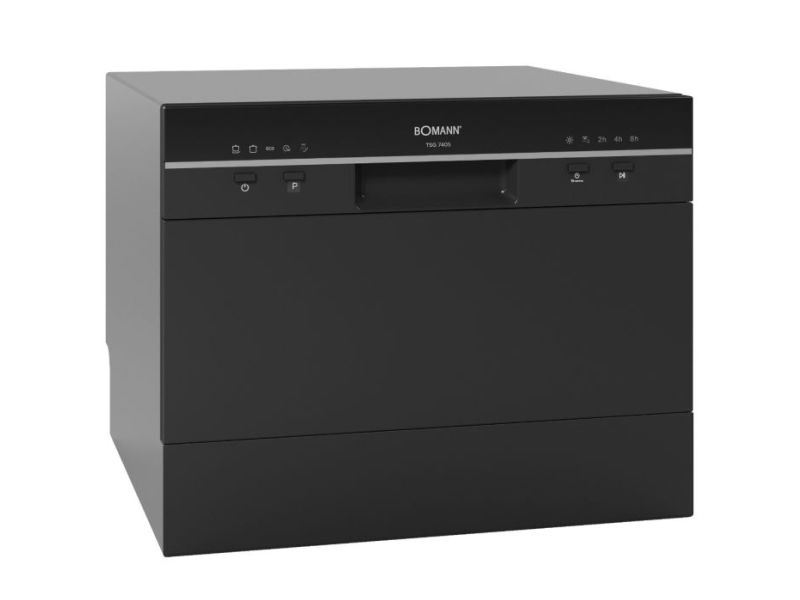 Bomann TSG 7405, Bordplade, Fuld størrelse (60 cm), Sort, Knapper, 6 kuverter, C