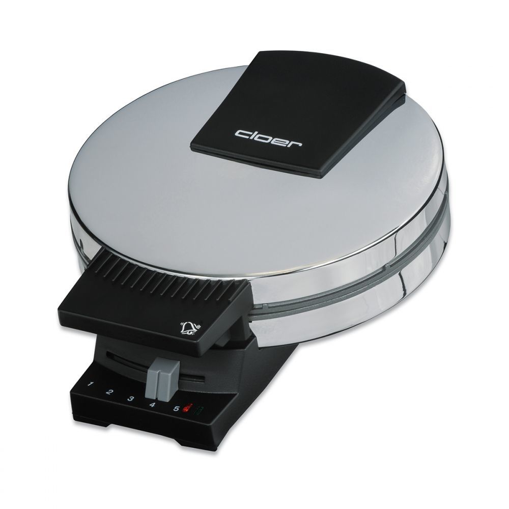 Cloer 0285, 1 vaffel/vafler, Cirkel, Krom, 15 cm, 1,27 m, 800 W billede 1