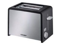 Cloer 3210 - Brødrister - elektrisk - 2 skive - sort/rustfrit stål