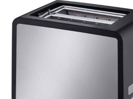 Cloer 3210 - Brødrister - elektrisk - 2 skive - sort/rustfrit stål