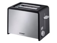 Cloer 3210 - Brødrister - elektrisk - 2 skive - sort/rustfrit stål