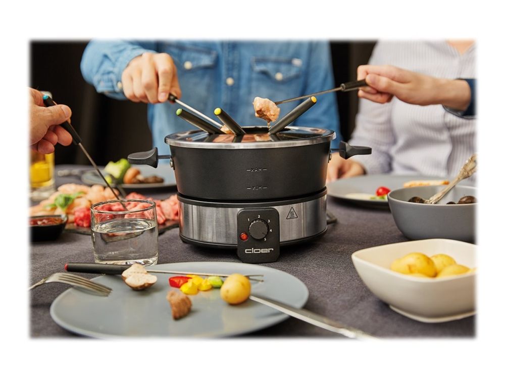 Cloer fondue 6679 1000W bk / sr