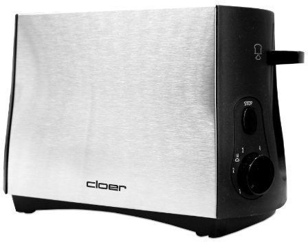 Cloer 3419 - Brødrister - 2 skive - 2 Holdere