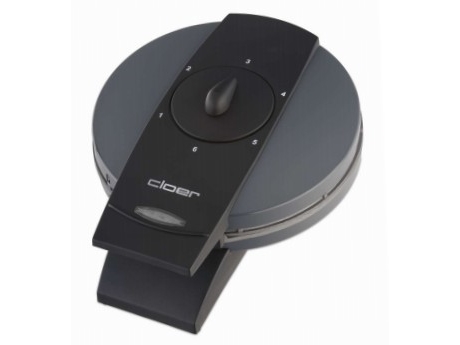 Cloer 1625, 5 vaffel/vafler, Cirkel, Sort, Grå, 16,5 cm, Metal, 930 W