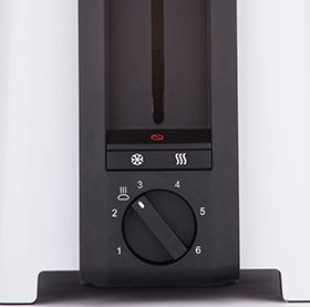 Cloer Toaster 3531, 2 skive(r), Sort, Hvid, Plast, Knapper, Dreje, 900 W, 155 mm billede 2