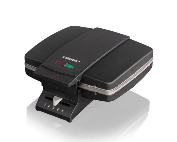 Cloer 1440, 2 vaffel/vafler, Rektangulær, Sort, Metal, 930 W, 230 V