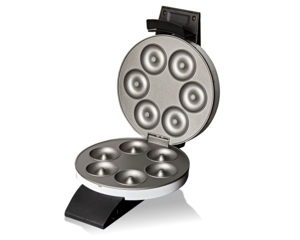 Cloer 6121, Donut maker, 6 donuts, Sort, Hvid, 520 W, 220-240 V, 222 mm billede 3