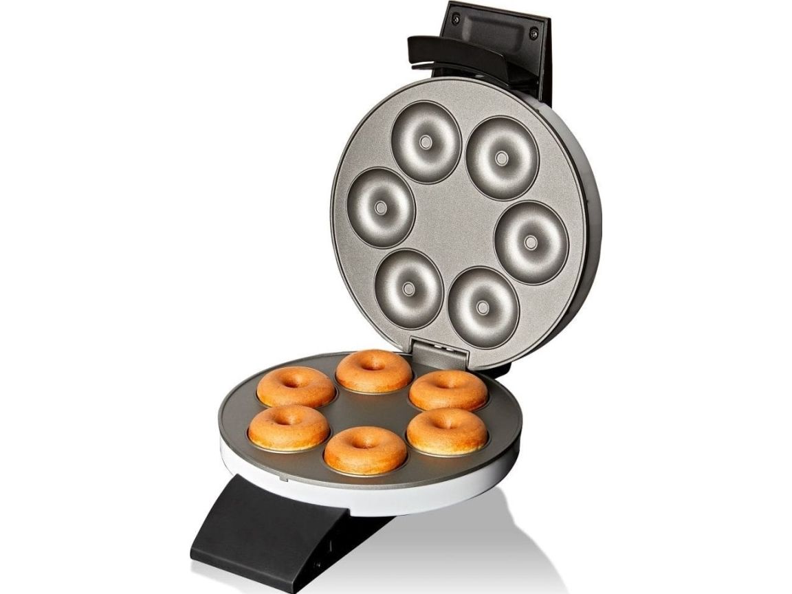 Cloer 6121, Donut maker, 6 donuts, Sort, Hvid, 520 W, 220-240 V, 222 mm