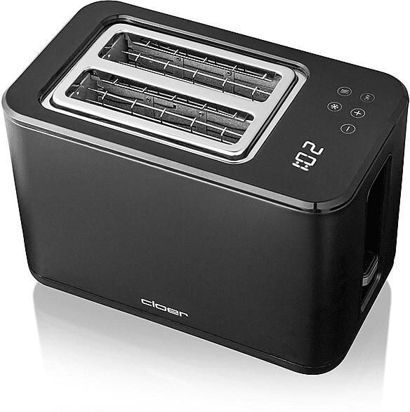 Cloer 3930, 2 skive(r), Sort, Plast, Niveau, Berøring, 900 W, 220 - 240 V billede 2