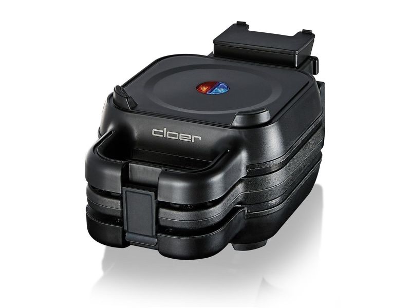 Cloer 6150, 4 vaffel/vafler, Trekant, Sort, Plast, 800 W, 220 - 240 V