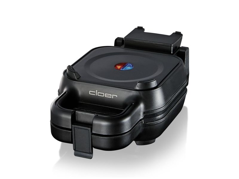 Cloer 6150, 4 vaffel/vafler, Trekant, Sort, Plast, 800 W, 220 - 240 V