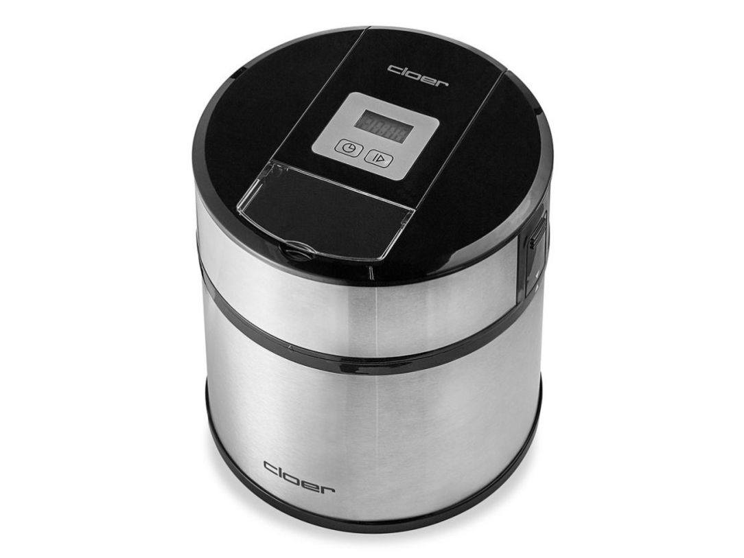 Cloer 9959, Traditionel ismaskine, 1,5 L, 1 skåle, Sølv, LED, 220 mm