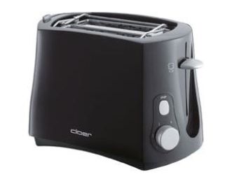 Cloer 3310 - Brødrister - 2 skive - sort