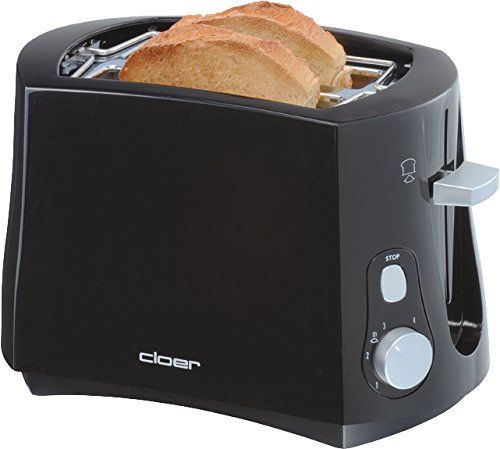 Cloer 3310 - Brødrister - 2 skive - sort