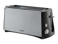 Cloer 3710 - Brødrister - 4 skive - matte sorte metaller
