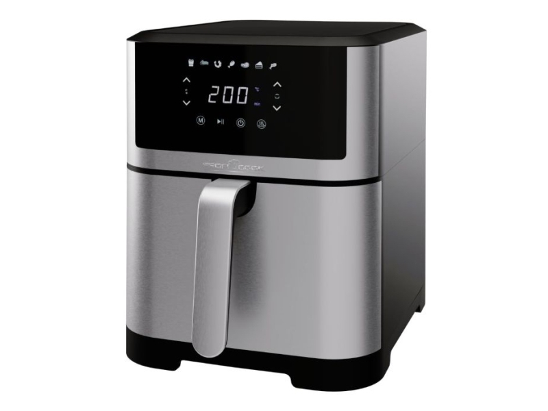 ProfiCook PC-FR 1269 H, Varmluftsteger, 8 L, 80 °C, 240 °C, Enkelt, Sort, Rustfrit stål