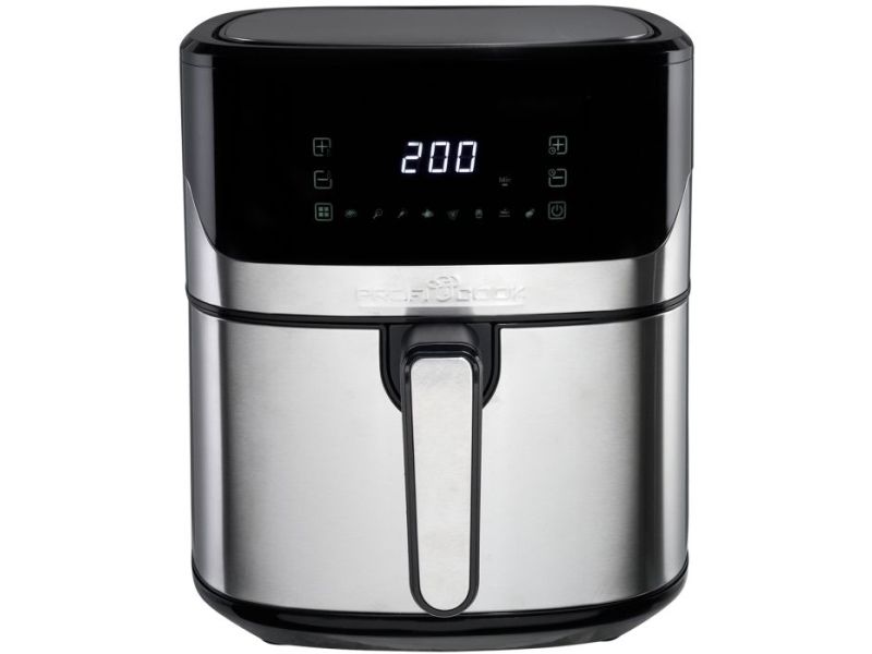 ProfiCook PC-FR 1294 H, Frituregryde, 9 L, Enkelt, Sort, Sølv, Enkeltstående billede 1
