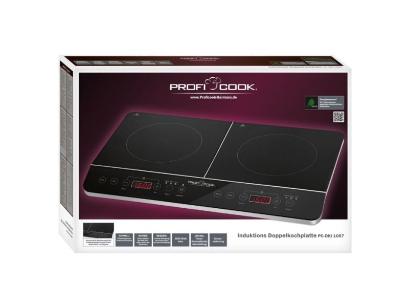 ProfiCook PC-DKI 1067 - induction hot plate - stainless steel/black