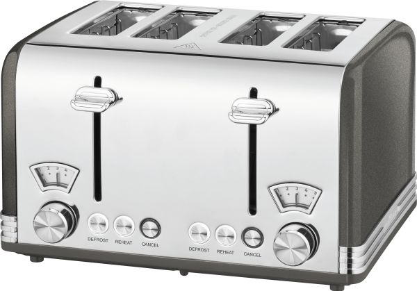 ProfiCook PC-TA 1194 - Brødrister - 4 skive - 4 Holdere - antracit billede 4
