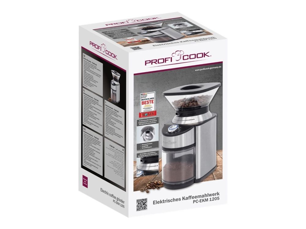 ProfiCook PC-EKM 1205 - Kaffemølle - 200 W - rustfrit stål/sort