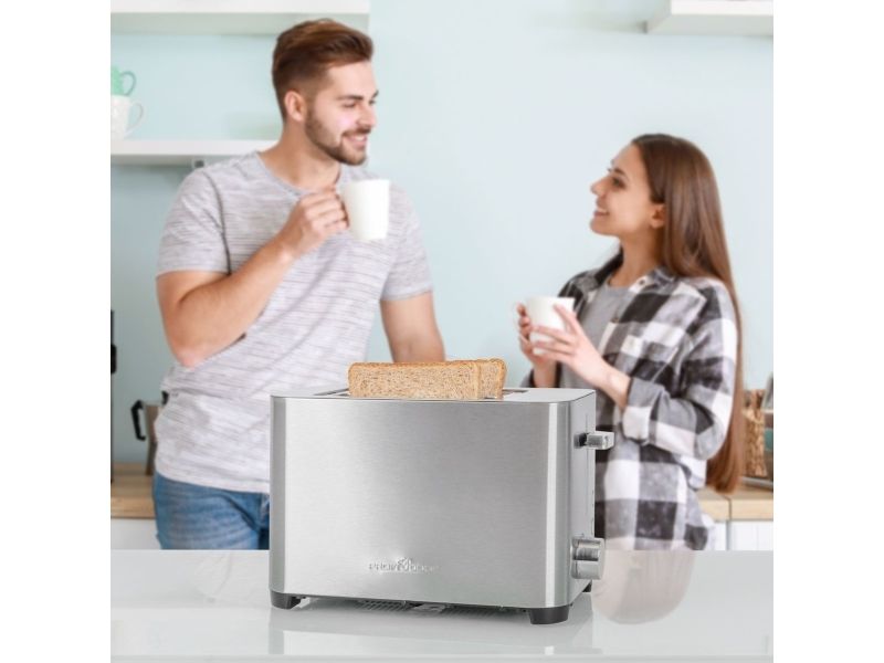 ProfiCook PC-TA 1251, 2 disk(er), Rustfrit stål, Rustfrit stål, Niveau, Drejbar, 750 W, 220 - 240 V