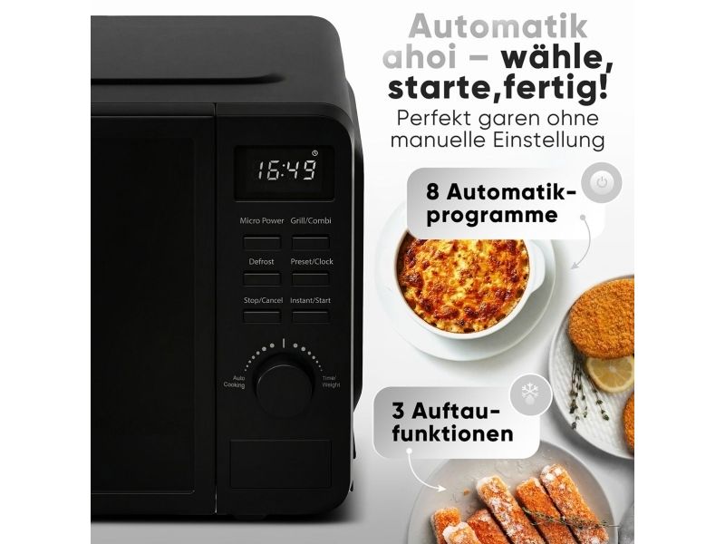 ProfiCook PC-MWG 1319, Bordplade, Grill mikroovn, 20 L, 700 W, Indbygget skærm, Knapper, Dreje billede 4