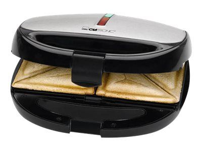 Clatronic ST/WA 3670 - sandwich maker / waffle maker / grill - black/inox billede 4