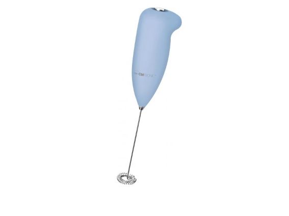 Clatronic MS 3089, Håndholdt elektrisk mælkeskummer, Blå, Rustfrit stål, CE, Batteri, AA